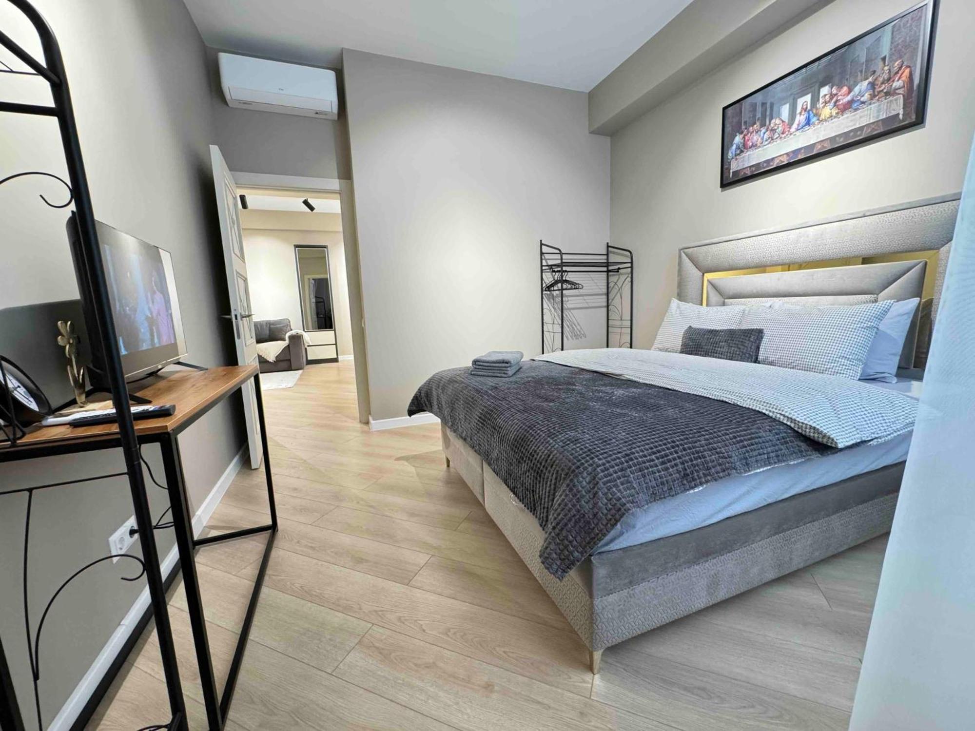 Rentnow Modern Business Apartment With 3 Bedrooms In Centre 基希讷乌 外观 照片